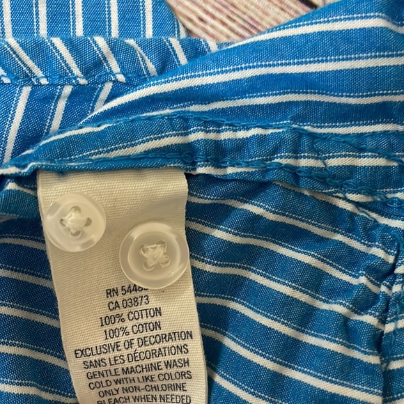 🌸 Clearance! 🌸 American Eagle Outfitters Striped Button Down Shirt Size 4 - Picture 5 of 5